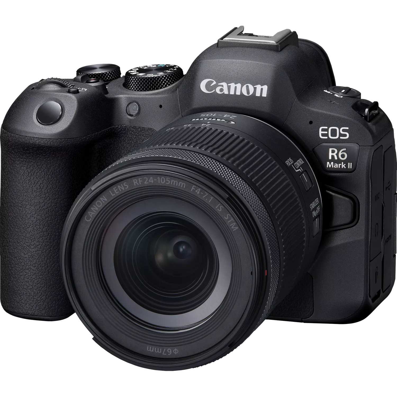 Canon EOS R6 Mark II 24.2MP Mirrorless Camera + RF 24-105mm f/4-7.1 IS STM Lens